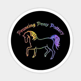 Prancing Pony Pottery Rainbow Swag Magnet